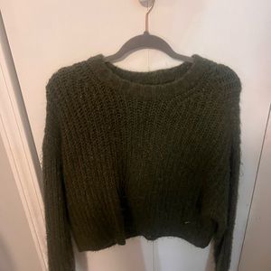 AE green sweater